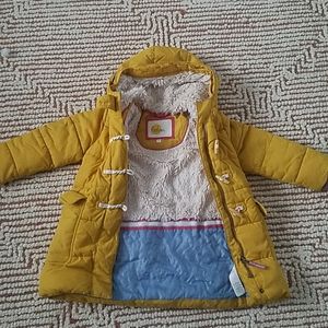 Mini Boden 4-5 warm coat with hood